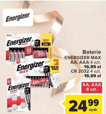 Carrefour Baterie alkaliczne aa energizer max oferta