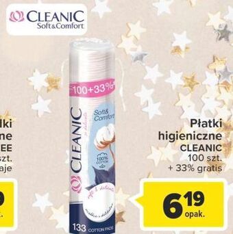 Carrefour Płatki kosmetyczne soft&comfort okrągłe cleanic oferta