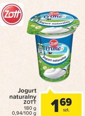 Carrefour Jogurt naturalny zott primo oferta