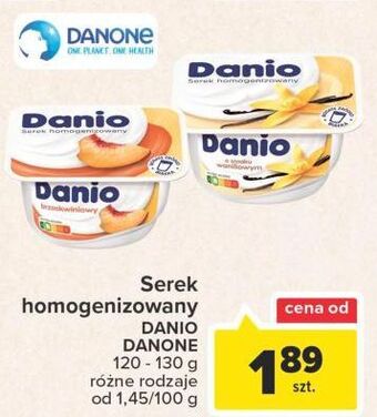 Carrefour Serek brzoskwinia danone danio oferta