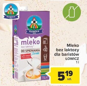 Carrefour Mleko bez laktozy do spienienia łowicz 1906 łowickie oferta