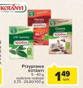 Carrefour Czosnek granulowany kotanyi oferta
