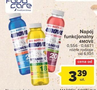 Carrefour Napój witaminy + minerały 4move vitamin water oferta