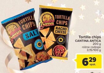Carrefour Tortilla chips nacho cheese antica cantina oferta