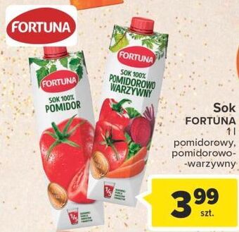Carrefour Sok 100% pomidor fortuna oferta