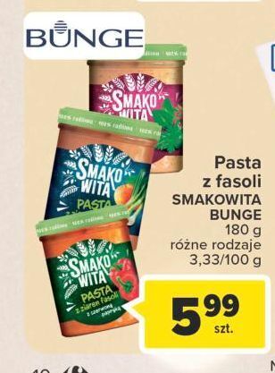 Carrefour Pasta z ziołami smakowita z ziaren fasoli oferta