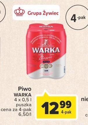 Carrefour Piwo warka oferta