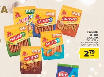 Carrefour Paluszki extra cienkie lajkonik oferta