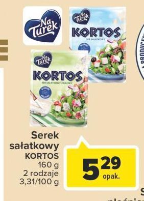 Carrefour Kortos ser sałatkowy ziołowy turek naturek oferta