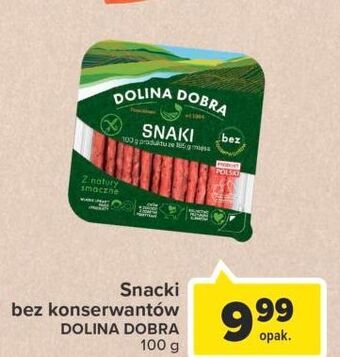 Carrefour Snaki bez konserwantów dolina dobra oferta