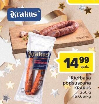 Carrefour Kiełbasa podsuszana wieprzowa krakus animex oferta