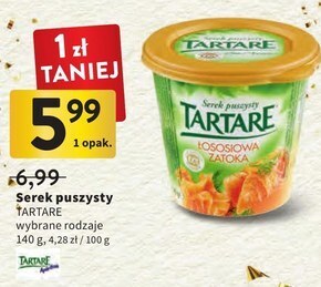 Intermarche Tartare serek puszysty łososiowa zatoka 140 g oferta