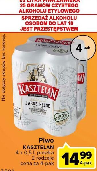 Carrefour Express Piwo kasztelan jasne pełne oferta