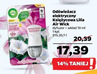 Netto Urządzenie + wkład księżycowa lilia otulona satyną air wick electric essential oils oferta