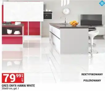 Merkury Market Gres Onyx-Hawai White 30x60cm, gat. I oferta