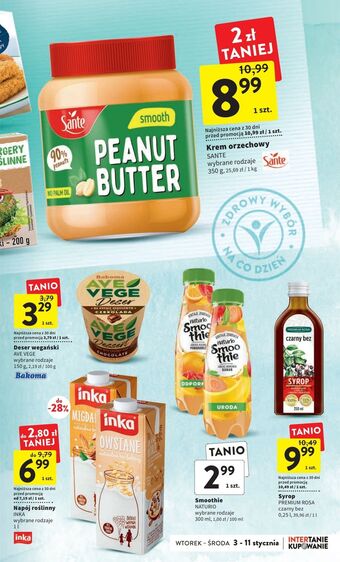 Intermarche Krem orzechowy smooth sante oferta