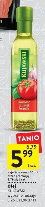Intermarche Olej pomidor czosnek bazylia kujawski ze smakiem oferta