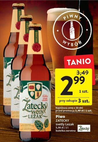 Intermarche Piwo zatecky svetly lezak oferta