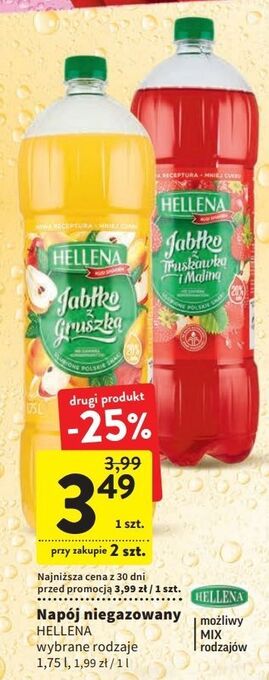 Intermarche Napój jabłko-gruszka hellena oferta