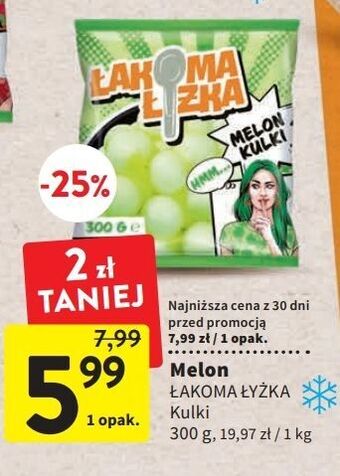Melon kulki łakoma łyżka