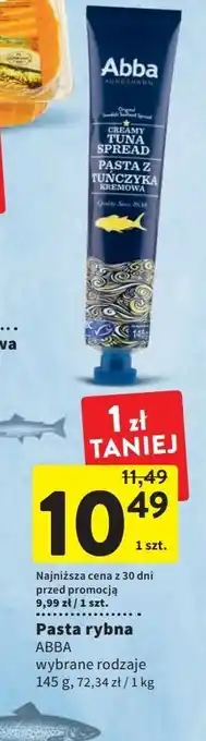 Intermarche Pasta z tuńczyka abba oferta