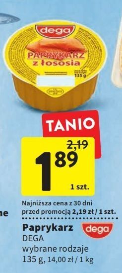 Intermarche Paprykarz z łososia dega oferta