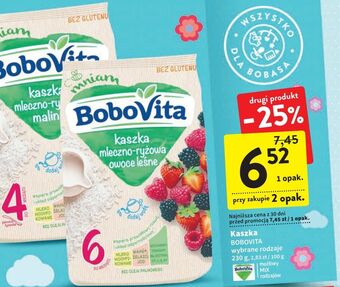 Intermarche Kaszka mleczno-ryżowa malina bobovita oferta