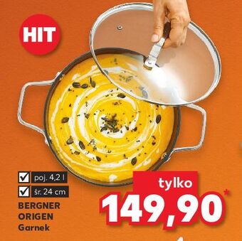 Kaufland Garnek 24 cm 4.2 l bergner oferta