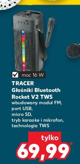 Kaufland Głośnik bluetooth rocket tws czarny tracer oferta