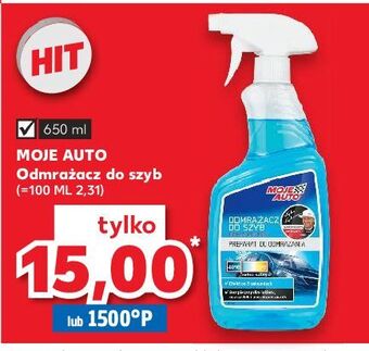 Kaufland Odmrażacz do szyb w sprayu moje auto oferta