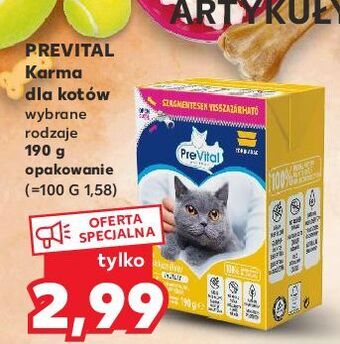 Kaufland Karma dla kota z kurczakiem prevital oferta