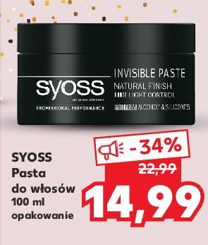 Kaufland Pasta do stylizacji włosów syoss invisible oferta