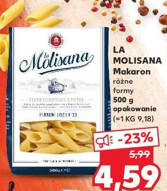 Kaufland Makaron pennoni lisci 33 la molisana oferta