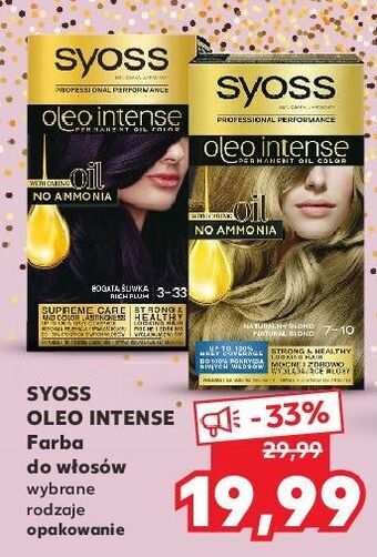 Kaufland Farba do włosów 3-33 syoss oleo intense oferta