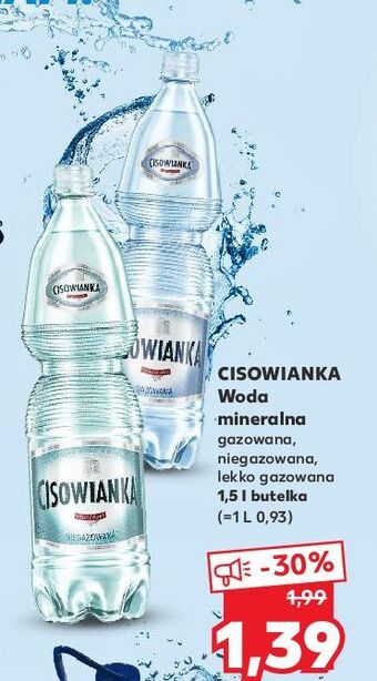 Woda niegazowana cisowianka