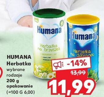 Kaufland Herbatka dla dzieci na brzuszek humana oferta