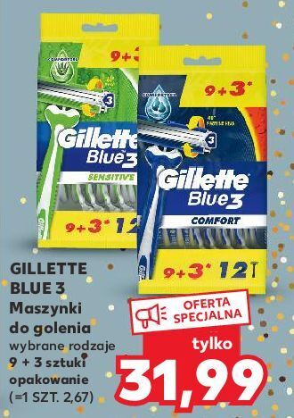 Kaufland Maszynka do golenia gillette blue 3 sensitive oferta