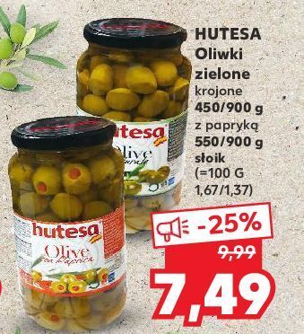 Kaufland Oliwki zielone krojone hutesa oferta