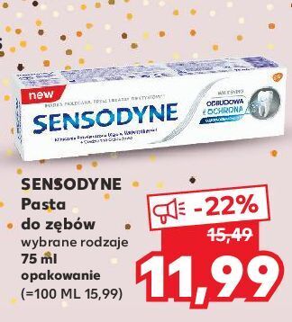 Kaufland Pasta do zębów whitening sensodyne odbudowa i ochrona oferta