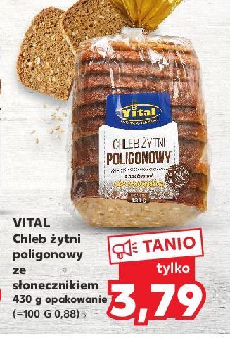 Kaufland Chleb żytni poligonowy vital oferta