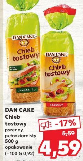 Kaufland Chleb tostowy pełnoziarnisty dan cake oferta
