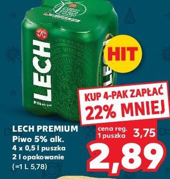 Kaufland Piwo lech premium oferta
