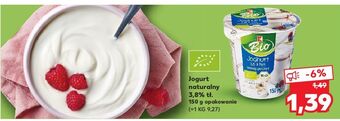 Kaufland Jogurt naturalny 3.8 % k-classic bio oferta