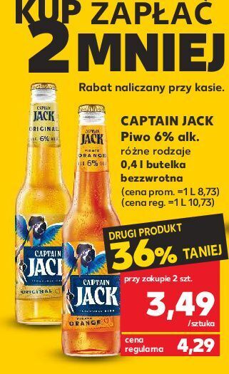 Kaufland Piwo captain jack pirate orange oferta
