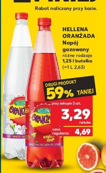 Kaufland Oranżada czerwona hellena oferta