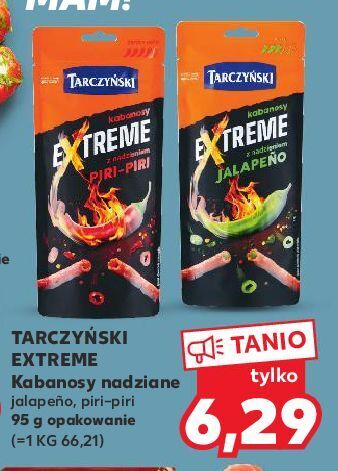 Kaufland Kabanosy jalapeno tarczyński extreme oferta