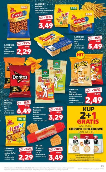 Kaufland Paluszki słone lajkonik oferta
