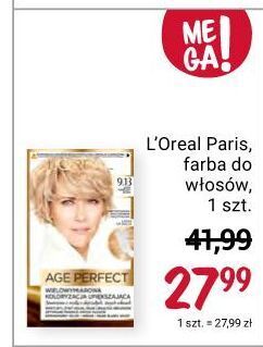 Rossmann Farba koloryzująca 9.13 jasny popierlaty blond l'oreal age perfect oferta