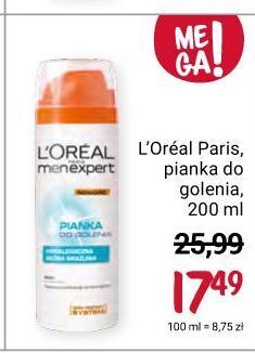 Rossmann Pianka do golenia hypoalergiczna l'oreal men expert oferta