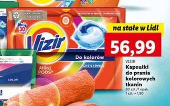 Lidl Kapsułki do prania kolorów vizir all in one pods oferta